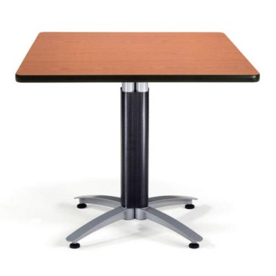 Square Chrome-Base Table - Cherry - 36"