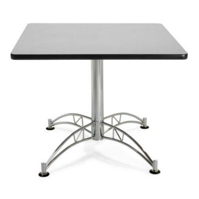 Square Chrome-Base Table - Gray Nebula - 36"