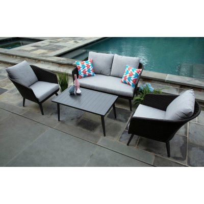 UPC 811758030023 product image for Willow 4pc Deep Seating Set with Sunbrella Fabric | upcitemdb.com