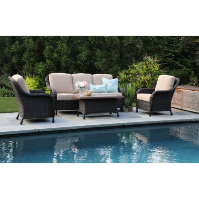 UPC 811758030047 product image for Sycamore 4pc Deep Seating Set with Sunbrella Fabric | upcitemdb.com