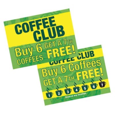 Loyalty Punch & Go Cards - 1,000 pk.