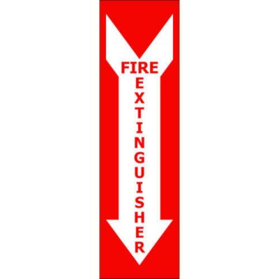Fire Extinguisher - 4" x 14" Decal