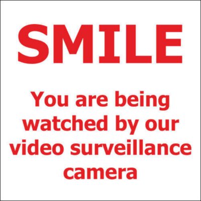 T3 - Smile/ Surveillance - 6" x 6" Decal