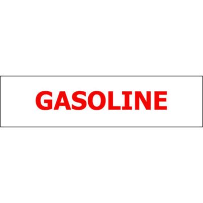 Pump ID Decal - Gasoline - Red