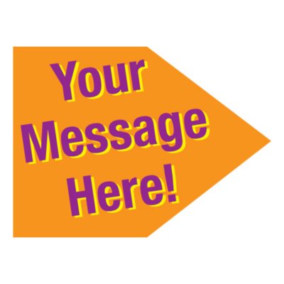 Spinner Sign Tip - Single-Sided - 13 1/2" x 23"
