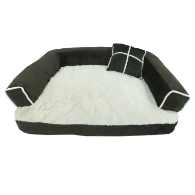 Cozy Craft Deluxe Pet Bolster Bed w/Pillow - Deep Chocolate