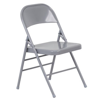 Hercules - Metal Folding Chairs, Gray - 52 pk.