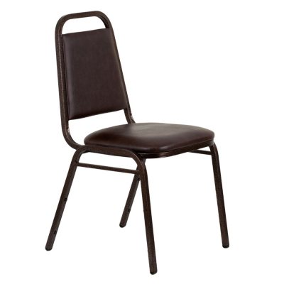 Hercules - Vinyl Banquet Chair, Brown - 20 Pack 