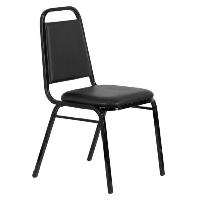 Hercules - Vinyl Banquet Chair, Black - 20 Pack