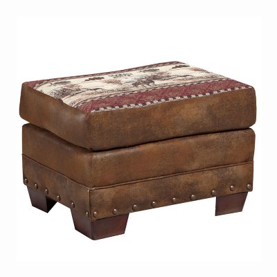 Deer Valley Ottoman - Buckskin