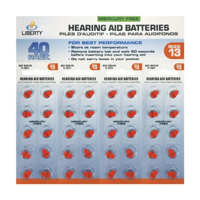 Liberty Hearing Aid Battery #13 (40 ct.)