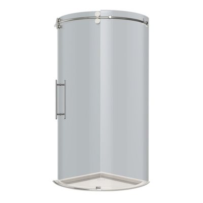 Aston Solita Round Sliding Shower Enclosure (Chrome Finish)