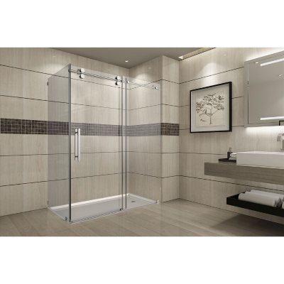 Aston Warwick Sliding Shower Enclosure (Stainless Steel Finish)