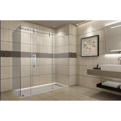 Aston Warwick Sliding Shower Enclosure (Chrome Finish)