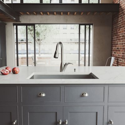 VIGO Undermount Stainless Steel Kitchen Sink, Faucet and Dispenser 