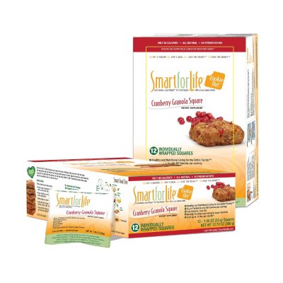 UPC 814032011022 product image for Smart for Life Cookie Diet Meal Replacements - Cranberry Granola Squares - 12 ct | upcitemdb.com