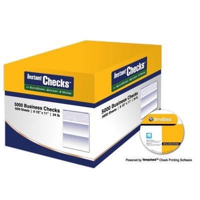 Instant Checks - Form 1000 Business Voucher - Blue Prestige - 5000 Sheets