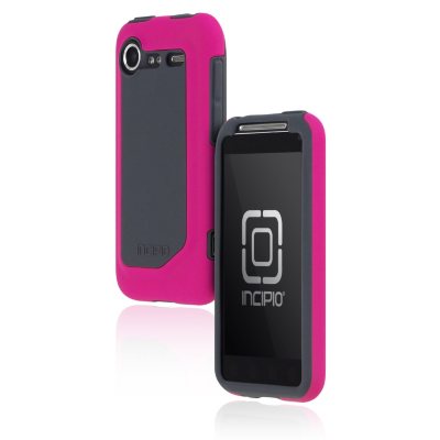 Incipio HTC Incredible 2 Silicrylic Hard Shell Case with Silicone Core-Pink/Gray