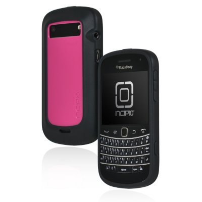 Incipio BlackBerry Bold 9900 9930 DRX Semi-Rigid Soft Shell Case - Black/Pink
