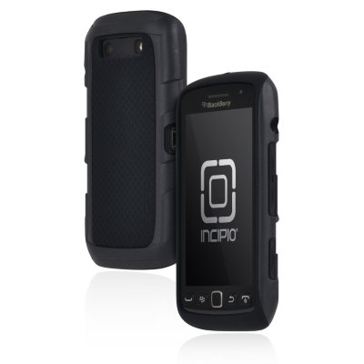 Incipio BlackBerry Torch 9850 9860 Predator Silicone Case with Polycarbonate Frame - Black