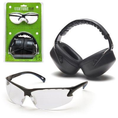 Earmuffs & Eyewear Package - Clear Lens