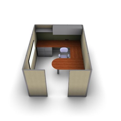 SNAP!Office - 1-Person Executive Workstation - Urban Jungle Color Combo