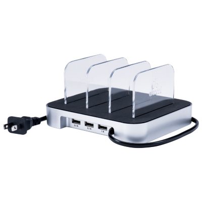 Sharper Image Dual USB Station with Visual Charge Display