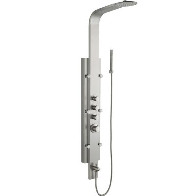VIGO Shower Massage Panel System with Rain Shower Head plus Hand Shower & Tub Spout 