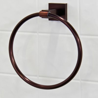 VIGO Allure Square Design Hand Towel Ring in Oil-Rubbed Bronze 