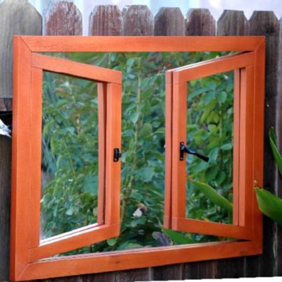 Portchester Double Open Window Illusion Garden Mirror