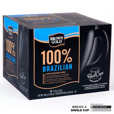 Brown Gold 100% Brazilian Coffee RealCups (48 ct.)