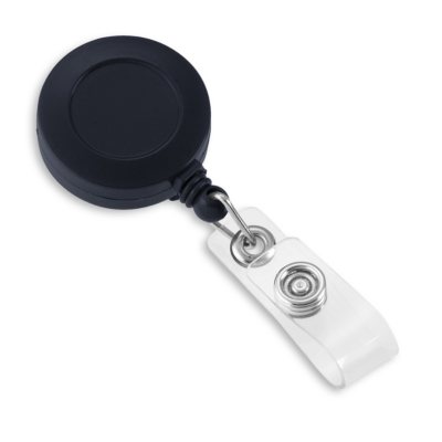 IDVille Retractable Badge Reels - Black, 25 Pack