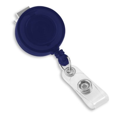IDVille Retractable Badge Reels - Translucent Blue, 25 Pack