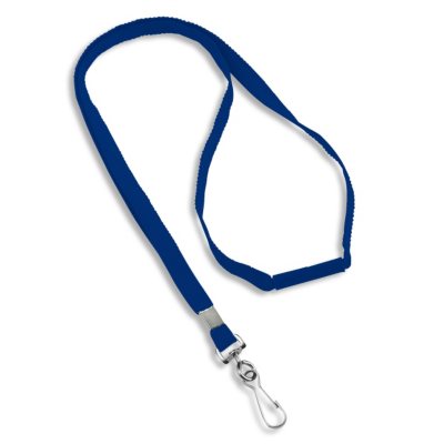 IDVille Blank Flat Woven Lanyards with Breakaway Releases - Blue, 25 Pack