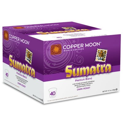 Copper Moon Sumatra 100% Arabica Premium Blend, Single Cup Coffee (80 ct.)