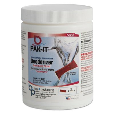 PAK-IT Industrial-Strength Deodorizer Jar, Superberry (20 ct.)