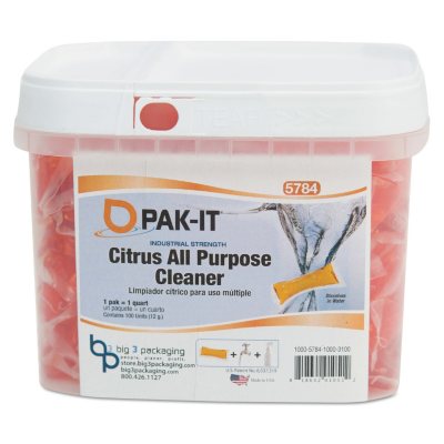 Pak-It - Citrus All-Purpose Cleaner, Citrus Scent -  100/Tub