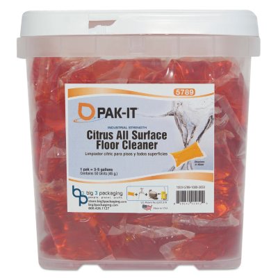 PAK-IT All-Purpose Floor Cleaner Tub, Citrus (50 ct.)