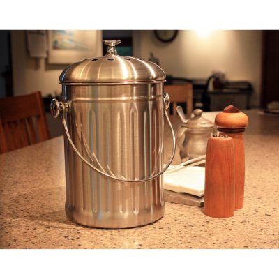 Stainless Steel Kitchen Composter 3 Quart - Kitchen Accents 