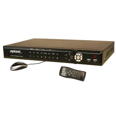 Piczel 5208  8 CH H.264 Codec DVR with 500GB HDD, Internet, 3G/4G Smartphone Monitoring, E-mail and Text Message Alerts