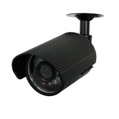 Piczel Model 155 Weatherproof IR Bullet Camera with Sun Shield, Super HAD CCD™ Imager, and Audio