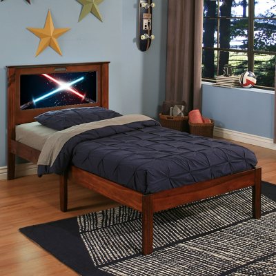 UPC 819722013560 product image for LightHeaded Beds Montgomery Twin Bed with Chageable back-lit LED Headboard Image | upcitemdb.com