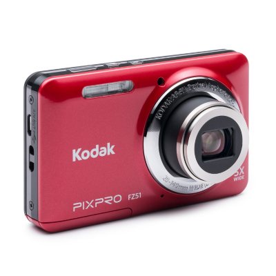 UPC 819900010114 product image for Kodak Friendly Zoom FZ51 16MP Digital Camera with 5x Optical Zoom - Red | upcitemdb.com