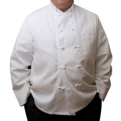 Professional Chef Coat w/ Knot Buttons