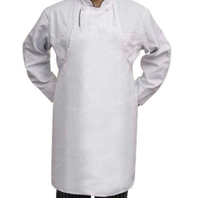 Professional Chef's Bib Apron - White - 6 pk.