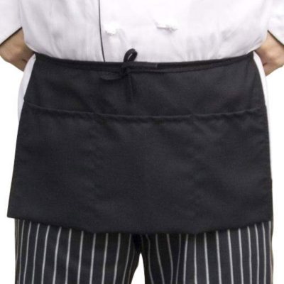 Professional 3-Pocket Aprons - Black - 6 pk.