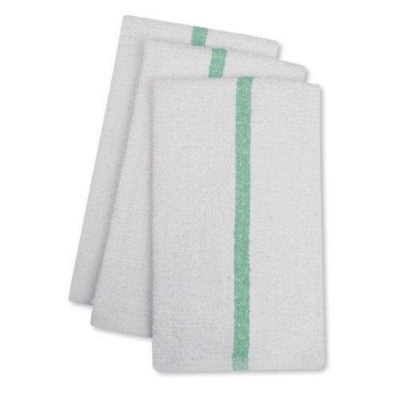 Bar Mops w/Green Center Stripe - 17x20 - 24 pk.