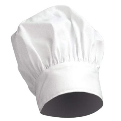 Restaurant Quality Chef's Hat - 10" Crown - White