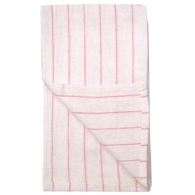 Restaurant Towels - White/Red Stripe - 12 pk.