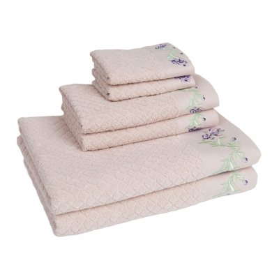 UPC 822324092888 product image for Enchanted Iris 6 Piece Towel Set in Linen | upcitemdb.com